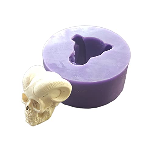 XIANZI Epoxidharz Resin Formen Silikonform Gießform Epoxy Resin Silicone Moulds, Hörner Schädel 3D Kerze Seifenform DIY Kerze Epoxidform Handgemachte Kerzen Aroma Wachs Seifenformen Für Die Dekoration von XIANZI