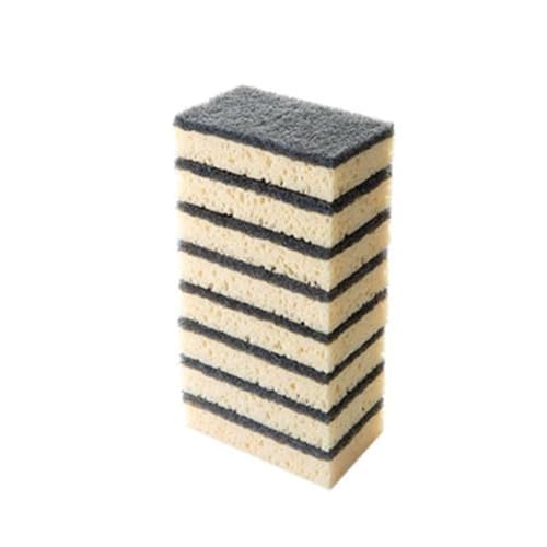 10PCS Küche Nicht-Scratch Gericht Schwamm Biologisch Abbaubare Schrubben Kokos Schwämme Kokos Scheuer Holz Faser Palm wäscher Pad Zellstoff von XIAOBAN