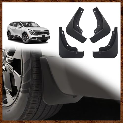 XIAOBINGFA 4 Stück Auto schutzblech für Skoda Octavia Combi 3 (III) 5E I 2012-2020, Autoreifen Fahrzeug kotflügel Black Vorne Und Hinten SchmutzfäNger Spritzschutz von XIAOBINGFA