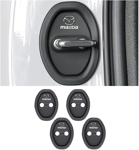 XIAOBINGFA 4 Stück Autotürschlossabdeckung für Mazda 3 Stufenheck Typ BP ab Bj. 03/2019 -, Silikon Türschloss Schutzabdeckung Schutz Türverriegelung für Geräuschreduzierung und Schutz XIAOBINGFA 4 Stück Autotürschlossabdeckung für Mazda 3 Stufenheck Typ BP ab Bj. 03/2019 -, Silikon Türschloss Schutzabdeckung Schutz Türverriegelung für Geräuschreduzierung und Schutz von XIAOBINGFA