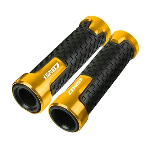 22mm Motorrad Lenkergriffe Lenkergriff Enden Stecker Für HONDA CB125F CB 125F CB 125 F 2015-2025(GOLD) von XIAOCE
