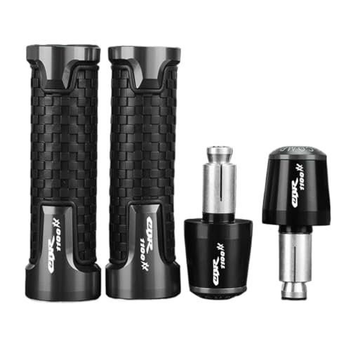 FÜR Honda CBR1100XX BLACKBIRD CBR1100 XX CBR 1100 XX 2007-2025 Motorrad Griffe Bar End Plugs Griff Lenker Stecker End Kappe Grip(Gray black gray) von XIAOCE
