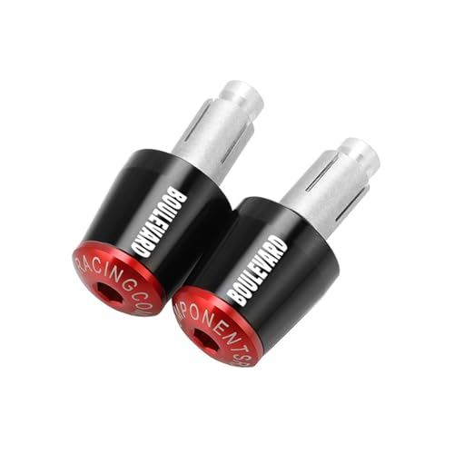 FÜR SUZUKI VL1500 C90 BOULEVARD VL 1500 INTRUDER 7/8 "22MM Motorrad Lenker Grip Griff Bar Griffe(Black red) von XIAOCE