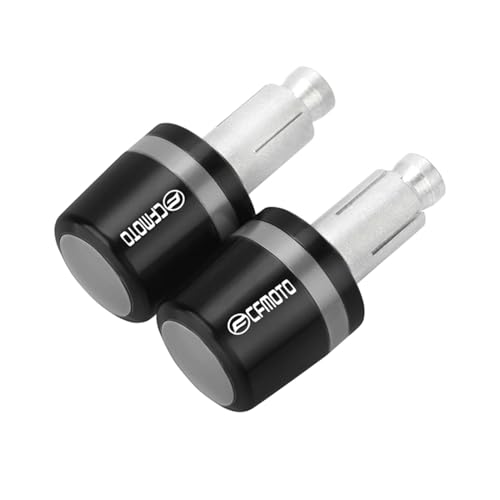 Für CFMOTO CF MOTO 150NK 250NK 800NK 800MT 400NK 650NK ABS 450SR 250SR Motorrad Lenker Griffe Griff Bar Grip Enden Kappe stecker(Grau) von XIAOCE