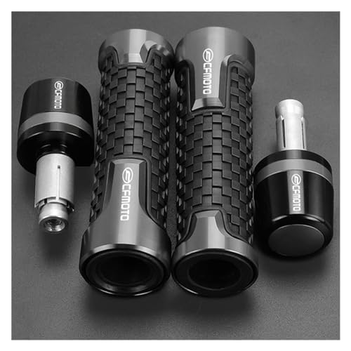 Für CFMOTO CF MOTO 150NK 250NK 800NK 800MT 400NK 650NK ABS 450SR 250SR Motorrad Lenker Griffe Griff Bar Grip Enden Kappe stecker(Gray gray) von XIAOCE