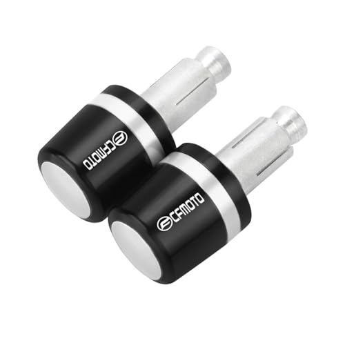 Für CFMOTO CF MOTO 150NK 250NK 800NK 800MT 400NK 650NK ABS 450SR 250SR Motorrad Lenker Griffe Griff Bar Grip Enden Kappe stecker(Sliver) von XIAOCE