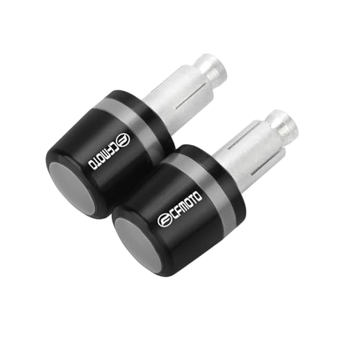 Für CFMOTO CF MOTO 250CL-X 700CL-X 700 CLX 800NK 800MT 400NK 650NK ABS Motorrad Lenker Griffe Griff Bar Grip Enden Kappe Stecker(Grau) von XIAOCE