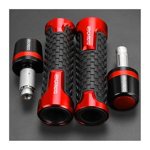 Für CFMOTO CF MOTO 250CL-X 700CL-X 700 CLX 800NK 800MT 400NK 650NK ABS Motorrad Lenker Griffe Griff Bar Grip Enden Kappe Stecker(Red red) von XIAOCE