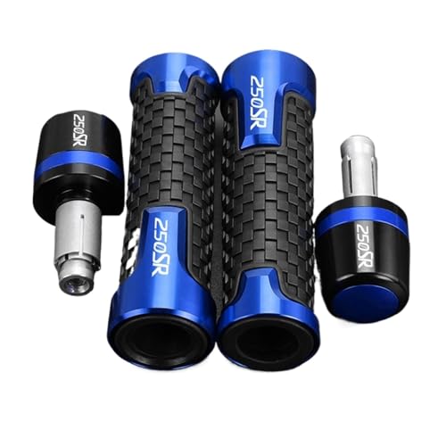 Für CFMOTO CF MOTO 250SR 250 SR 2024 2023 2022 2021 Motorrad Zubehör Lenker Griffe Griff Bar Grip Enden Stecker(Blue blue) von XIAOCE