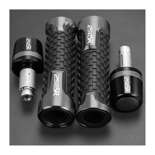 Für CFMOTO CF MOTO 250SR 250 SR 2024 2023 2022 2021 Motorrad Zubehör Lenker Griffe Griff Bar Grip Enden Stecker(Gray gray) von XIAOCE
