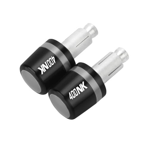 Für CFMOTO CF MOTO 400NK 400 NK 2017-2024 2023 2022 2021 2020 Motorrad Zubehör Lenker Griffe Griff Bar Grip Enden stecker(Grau) von XIAOCE