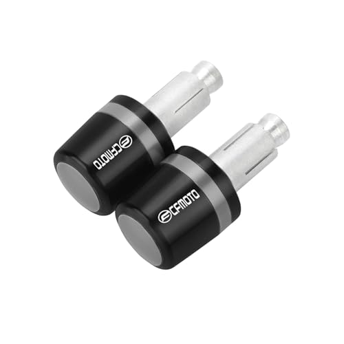 Für CFMOTO CF MOTO 650MT 650TR-G 1250TR-G 400GT 650GT 300SR 700CLX ABS Motorrad Lenker Griffe Griff Bar Grip Enden Kappe Stecker(Grau) von XIAOCE