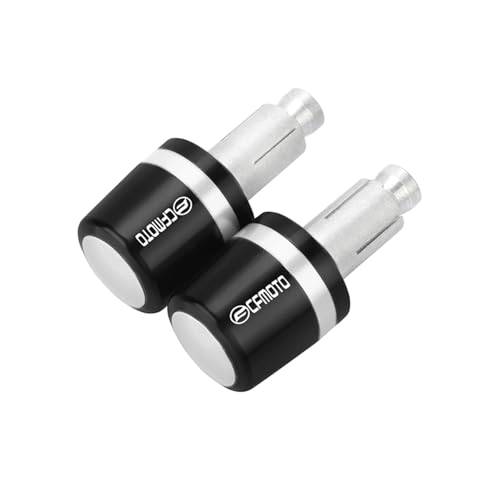 Für CFMOTO CF MOTO 650MT 650TR-G 1250TR-G 400GT 650GT 300SR 700CLX ABS Motorrad Lenker Griffe Griff Bar Grip Enden Kappe Stecker(Sliver) von XIAOCE