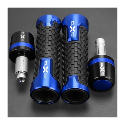 Für CFMOTO CF MOTO CLX700 CL-X700 CLX 700 CL-X SPORT 2021 2022 2023 2024 Motorrad Lenker Griffe Griff Bar Grip end Kappe Stecker(Blue blue) von XIAOCE