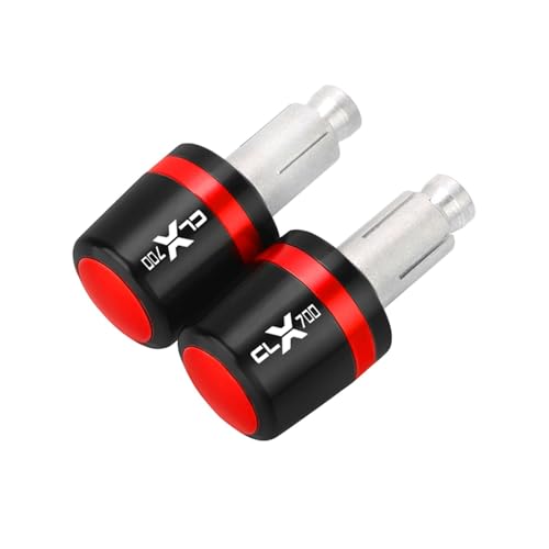 Für CFMOTO CF MOTO CLX700 CL-X700 CLX 700 CL-X SPORT 2021 2022 2023 2024 Motorrad Lenker Griffe Griff Bar Grip end Kappe Stecker(ROT) von XIAOCE