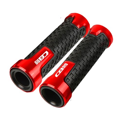 Für HONDA CB919 Hornet CB 919 2011-2025 7/8'' 22mm CB919 Motorrad Griff Grip Lenker Grip End Stecker(ROT) von XIAOCE