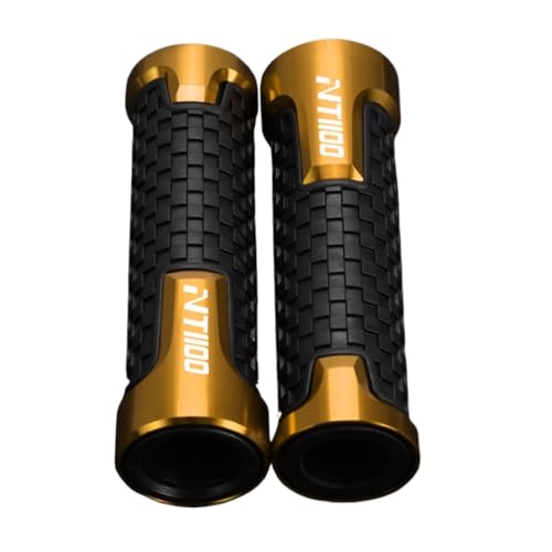 Für HONDA NT1100 NT 1100 DCT Motorrad Accessoreis Lenker Griffe Griff Bar Grip Enden Anti Vibration Stecker Kappe(GOLD) von XIAOCE