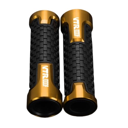 Für HONDA VTR1000F FIRESTORM VTR1000 VTR 1000 F 2019-2025 Motorrad Accessoreis Lenker Griffe Griff Bar Grip Enden Stecker(GOLD) von XIAOCE