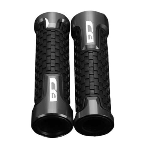 Für Honda CB 599 600 919 900 1100 400 190 125 250 1000 F/R Motorrad Lenker Grip Griff Bar kappe Ende Anti Vibration Stecker Kappe(Grau) von XIAOCE