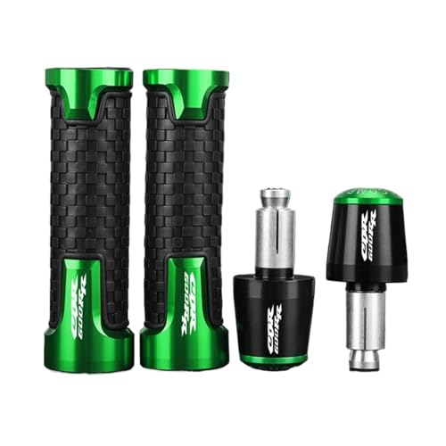 Für Honda CBR 600 RR CBR 600RR CBR600RR 2013-2025 Motorrad Lenker Griffe Griff Bar End Anti Vibration Stecker(Green black green) von XIAOCE