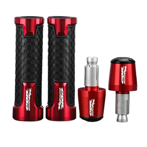 Für Honda CBR 600 RR CBR 600RR CBR600rr 2003-2025 Motorrad Lenker Griffe Griff Bar End Stecker(Red red black) von XIAOCE