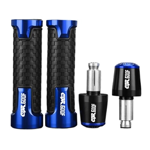 Für Honda CBR600F CBR 600F CBR600 F 2011-2025 Motorrad Accessoreis Lenker Grip Griff Bar End Stecker(Blue black blue) von XIAOCE