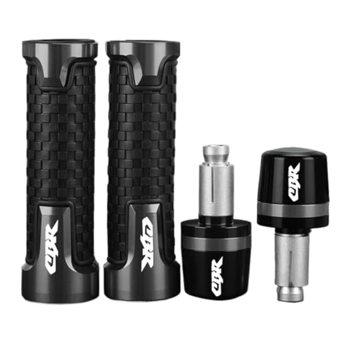 Für Honda CBR650F CB650F CBR650R CB650R 650R CB650 CBR650 R Motorrad CNC Lenker Griffe Griff Bar Ends Stecker Kappe(Gray gray) von XIAOCE