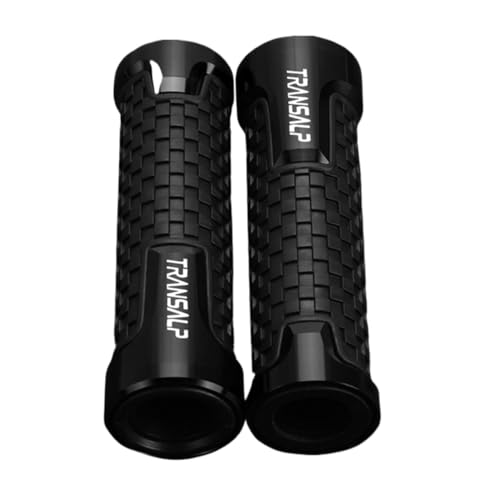 Für Honda TRANSALP 600 XL700V 700 XL 650 VY/V1-V7 Transalp Motorrad Lenker Griffe Griff Bar Ends Anti Vibration Silder Stecker(SCHWARZ) von XIAOCE