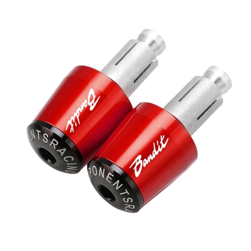 Für SUZUKI Bandit 1250 250 400 650 GSF650 Bandit 1200 BANDIT650 Motorradzubehör Lenker Handgriffe Lenkerendkappe(Red black) von XIAOCE