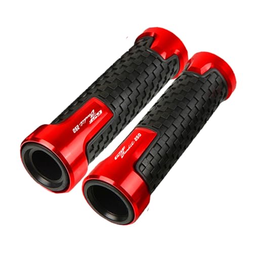 Für SUZUKI GSF250 BANDIT 2021-2025 7/8'' 22mm Motorrad Handgriffe Griff Bar Lenker Grip Enden Stecker(ROT) von XIAOCE
