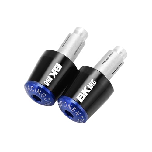 Für Suzuki B-King ABS BKING 2014-2025 7/8 "22MM Motorrad Zubehör Lenker Griffe Griff Bar Kappe End Stecker(Black blue) von XIAOCE