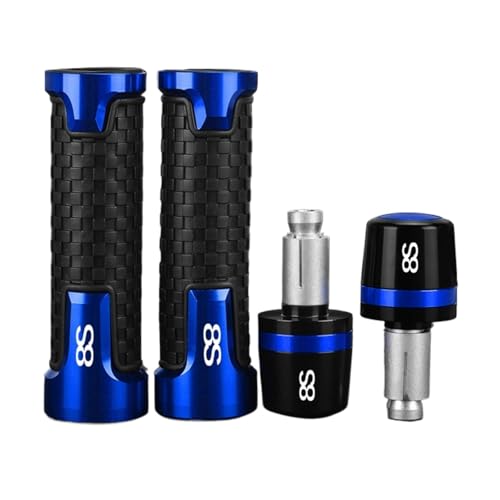 Für Suzuki GSX8S GSX-8S GSX 8S 2023-2025 Motorrad Accessoreis Lenkergriffe Lenkergriff Ende Anti Vibration Steckerkappe(Blue blue) von XIAOCE