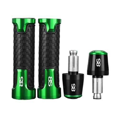 Für Suzuki GSX8S GSX-8S GSX 8S 2023-2025 Motorrad Accessoreis Lenkergriffe Lenkergriff Ende Anti Vibration Steckerkappe(Green black green) von XIAOCE