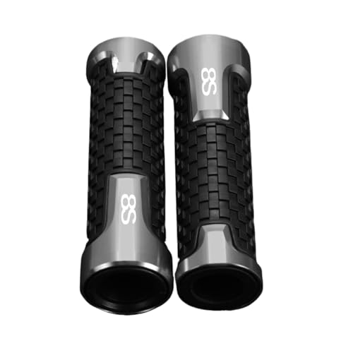 Für Suzuki GSX8S GSX-8S GSX 8S 2023-2025 Motorrad Accessoreis Lenkergriffe Lenkergriff Ende Anti Vibration Steckerkappe(Sliver) von XIAOCE