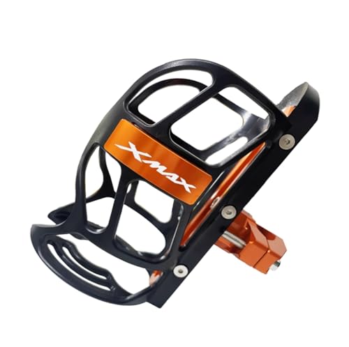 Für XMAX300 Xmax 300 2020-2025 Modifizierte Aluminiumlegierung Getränkehalter Halterung Wasserkocher Halter Zubehör(ORANGE) von XIAOCE