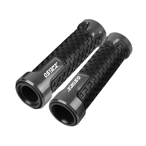 Für YAMAHA XJ650 1980 1981 1982 1983 1984 1985 XJ 650 Motorrad 7/8'' 22mm XJ650 Hand Griff Griffe Lenker Grip enden Stecker(Grau) von XIAOCE