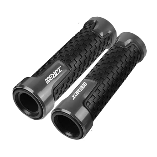 Für YAMAHA XJR1300 2019-2025 Motorrad 7/8'' 22mm Hand Griff Griffe Lenker Grip Enden Stecker(Grau) von XIAOCE