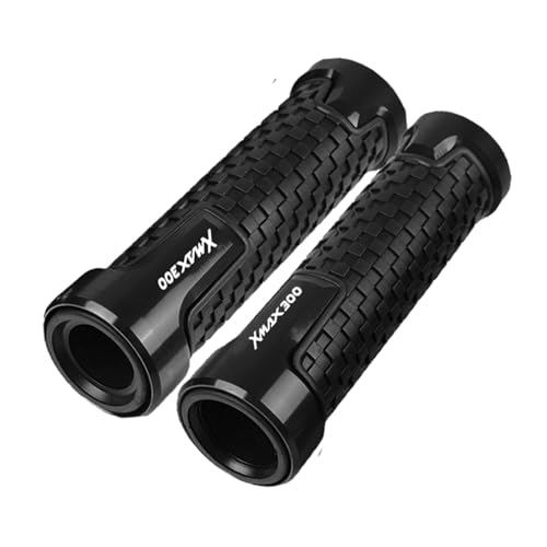 Für YAMAHA XMAX300 XMAX 300 2017-2025 Motorrad 7/8'' 22mm Hand Griff Griffe Lenker Grip Enden Stecker(SCHWARZ) von XIAOCE