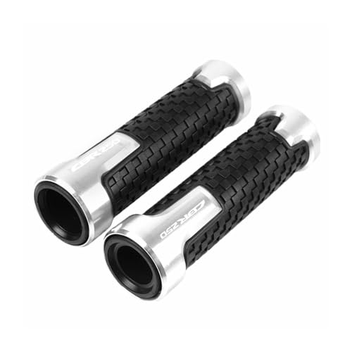 Motorrad 7/8 "22mm Lenker Griffe Griff Hand Bar Für HONDA NSR250/MC18/MC21/MC22/MC19/CBR250 CBR 250 NSR 250 2017-2025(Sliver) von XIAOCE