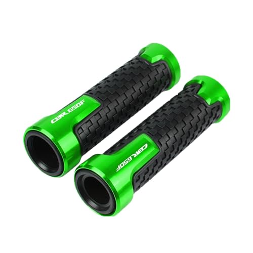Universal 7/8 "22mm Motorrad Aluminium Anti-Rutsch-Lenker Lenker Handgriffe Für HONDA CBR650F/CB650F CBR 650 F CB 650 F(GRÜN) von XIAOCE