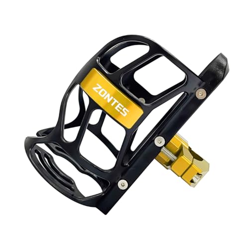 XIAOCE Für 368G Modifizierter Schutzbügel Wasserbecherhalter Motorrad 703F Reise-Wasserbecherhalter aus Aluminiumlegierung(Gold) von XIAOCE
