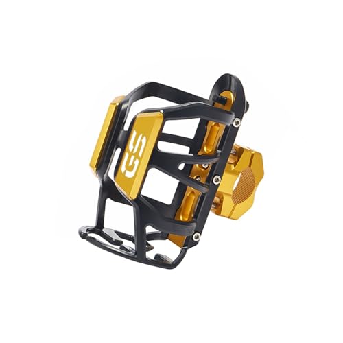 XIAOCE Für BMW R1200GS R1250GS R 1200GS R1250 GS R 1250 GS LC ADV Motorrad Wasser Flasche Käfig Trinken Tasse Halter Halterung zubehör(Gold) von XIAOCE
