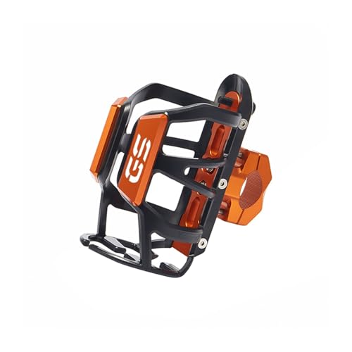 XIAOCE Für BMW R1200GS R1250GS R 1200GS R1250 GS R 1250 GS LC ADV Motorrad Wasser Flasche Käfig Trinken Tasse Halter Halterung zubehör(ORANGE) von XIAOCE