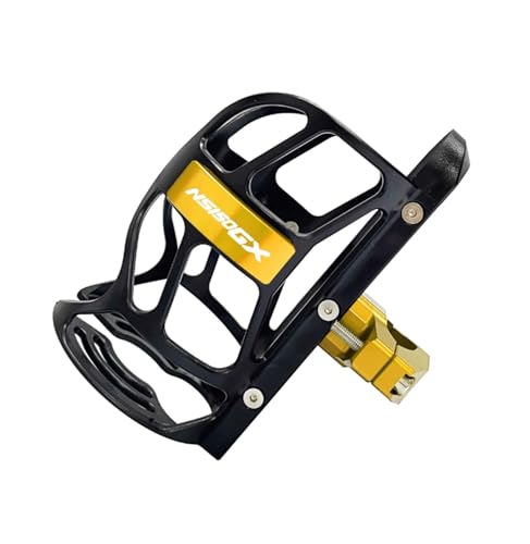 XIAOCE Für Honda NS150GX Modifizierte Motorrad Stoßstange Tasse Halter Wasserkocher Halter(Gold) von XIAOCE