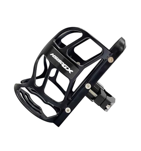 XIAOCE Für Honda NS150GX Modifizierte Motorrad Stoßstange Tasse Halter Wasserkocher Halter(SCHWARZ) von XIAOCE