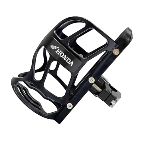 XIAOCE Für Honda NS150GX NWG150 NS 150 GX 2014-2025 Modifizierter Motorrad-Stoßfänger-Getränkehalter-Wasserkocherhalter(SCHWARZ) von XIAOCE