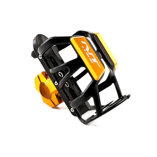 XIAOCE Für Honda NT1100 NT 1100 Nt1100 Nt 1100 2021-2025 Zubehör Motorrad Getränke Wasser Flasche Trinken Tasse Halter(Gold) von XIAOCE