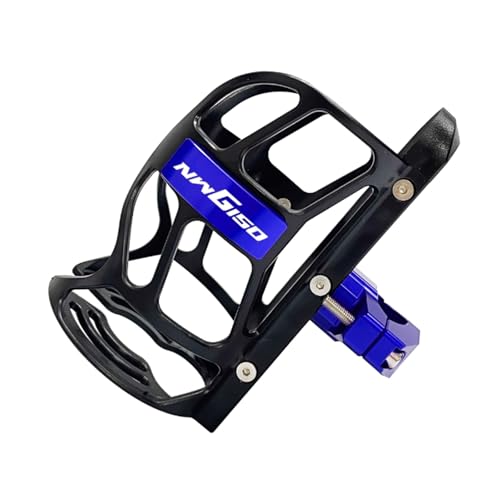 XIAOCE Für Honda NWG150 Modifizierte Motorrad Stoßstange Getränkehalter Wasserkocher Halter(BLAU) von XIAOCE