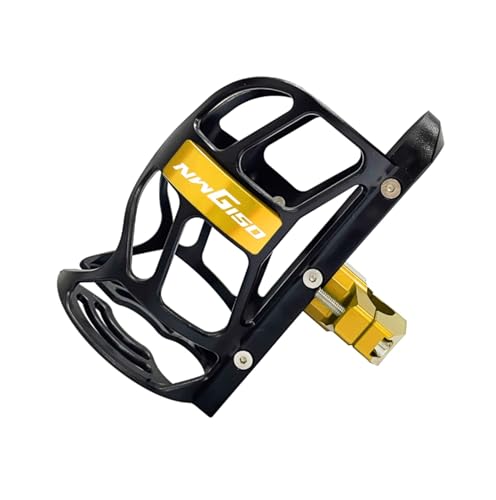 XIAOCE Für Honda NWG150 Modifizierte Motorrad Stoßstange Getränkehalter Wasserkocher Halter(Gold) von XIAOCE