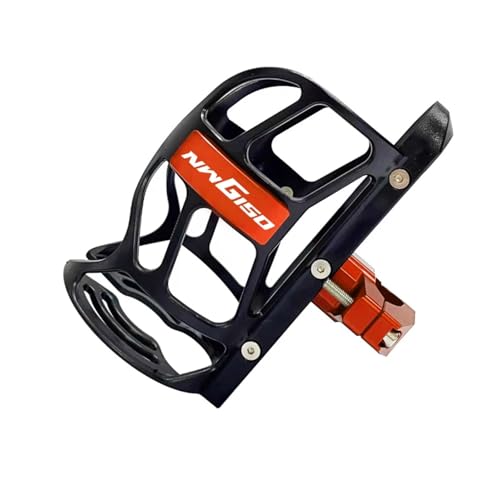 XIAOCE Für Honda NWG150 Modifizierte Motorrad Stoßstange Getränkehalter Wasserkocher Halter(ORANGE) von XIAOCE
